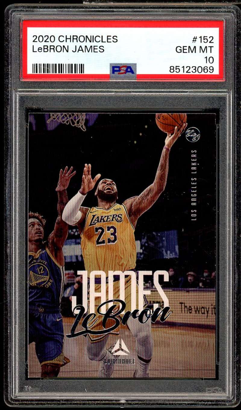 LeBron James Card 2020-21 Panini Chronicles #152 PSA 10 Image 1