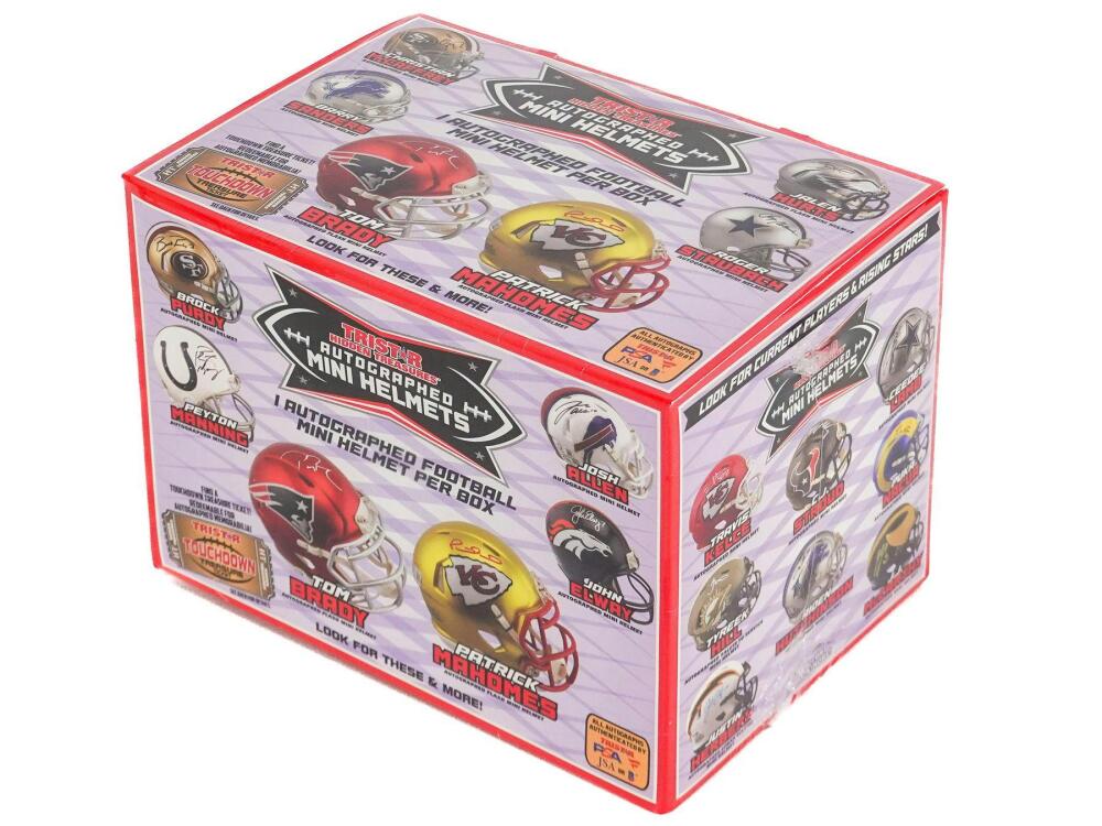 2024 TriStar Hidden Treasures Autographed Football Mini Helmets Hobby Box Image 1