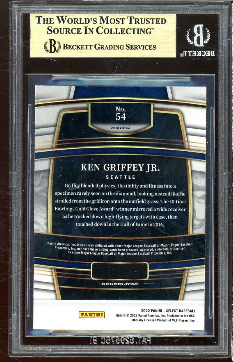 Ken Griffey Jr. Rookie Card 2022 Panini Select Scope #54 BGS 9.5 Image 2