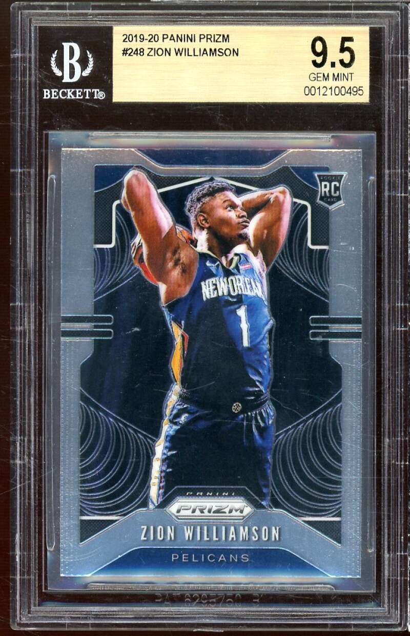 Zion Williamson Rookie Card 2019-20 Panini Prizm #248 BGS 9.5 Image 1