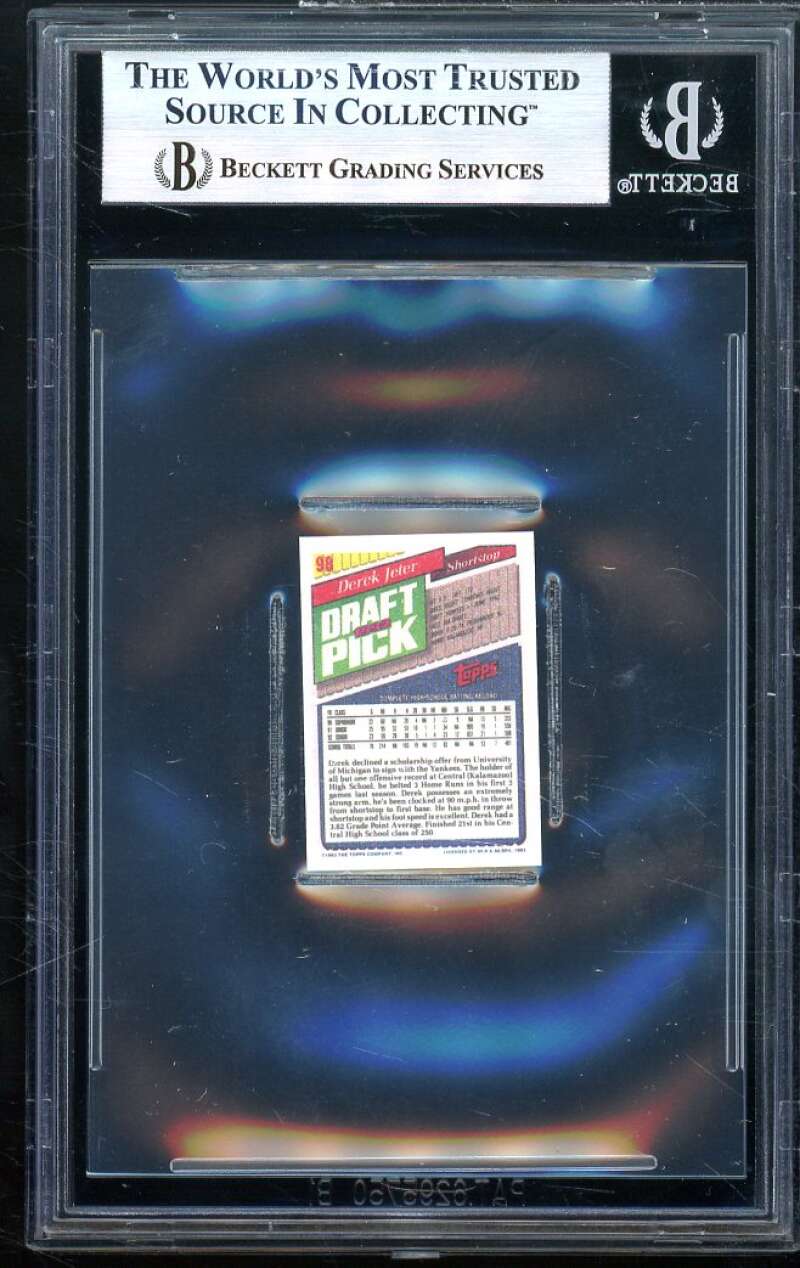 graded derek jeter rookie card Derek Jeter Rookie Card 1993 Topps Micro #98 BGS 7 (9 9.5 9.5 6) – SUPERIORSPORTSINVESTMENTS.COM