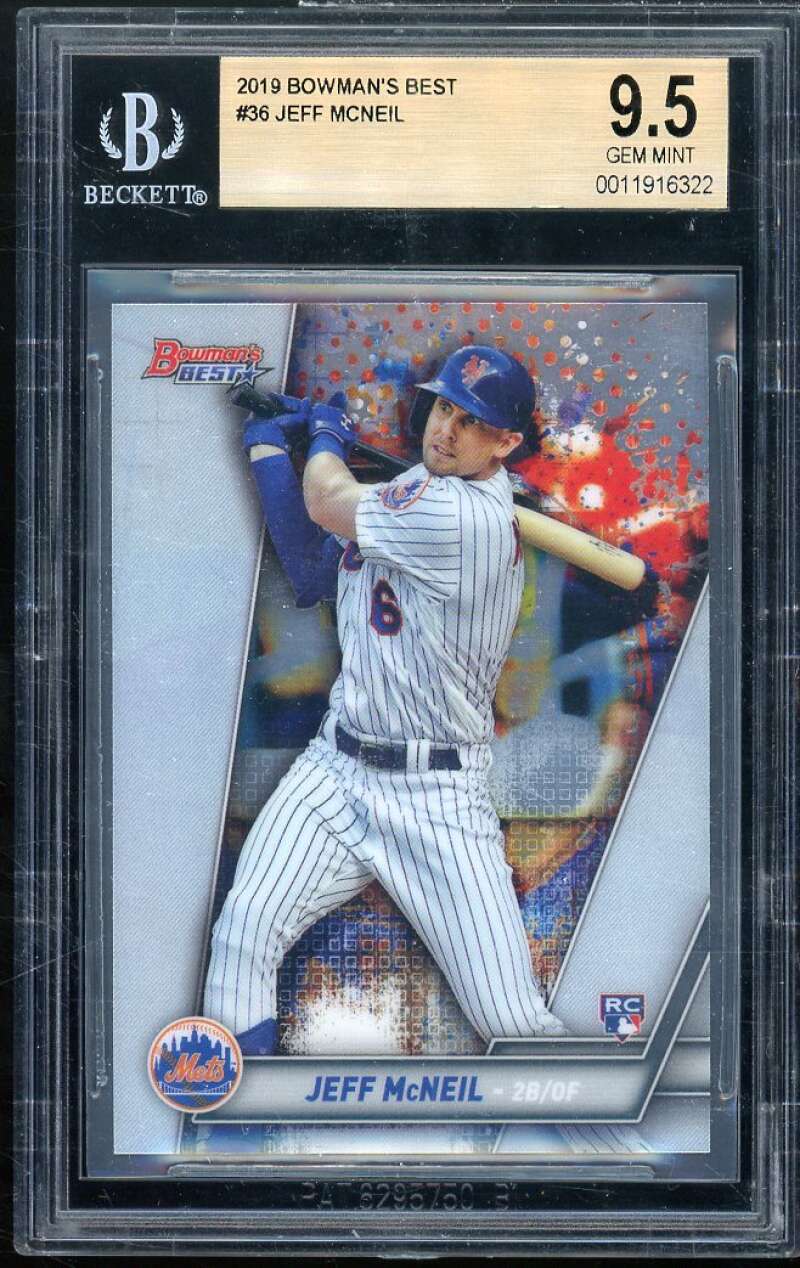 Jeff McNeil Rookie Card 2019 Bowman's Best #36 BGS 9.5 Image 1