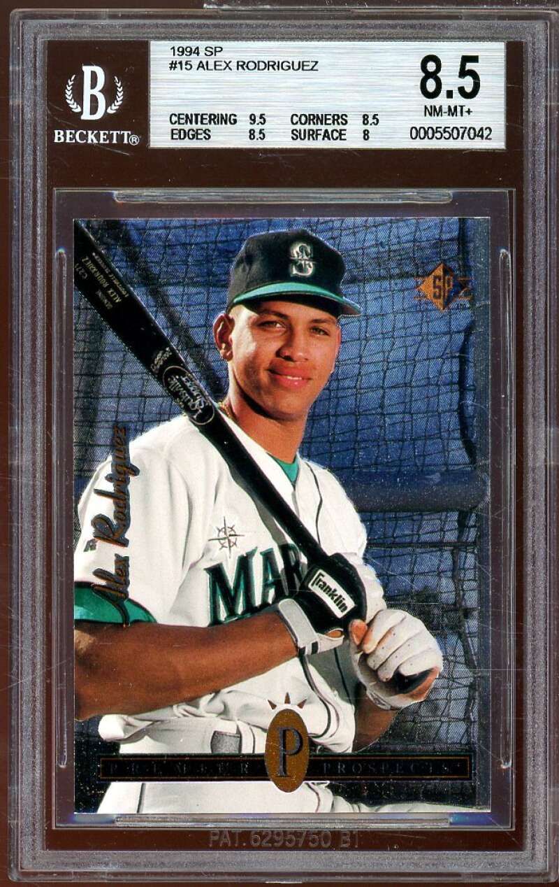 Alex Rodriguez Rookie Card 1994 SP #15 BGS 8.5 (9.5 8.5 8.5 8) Image 1