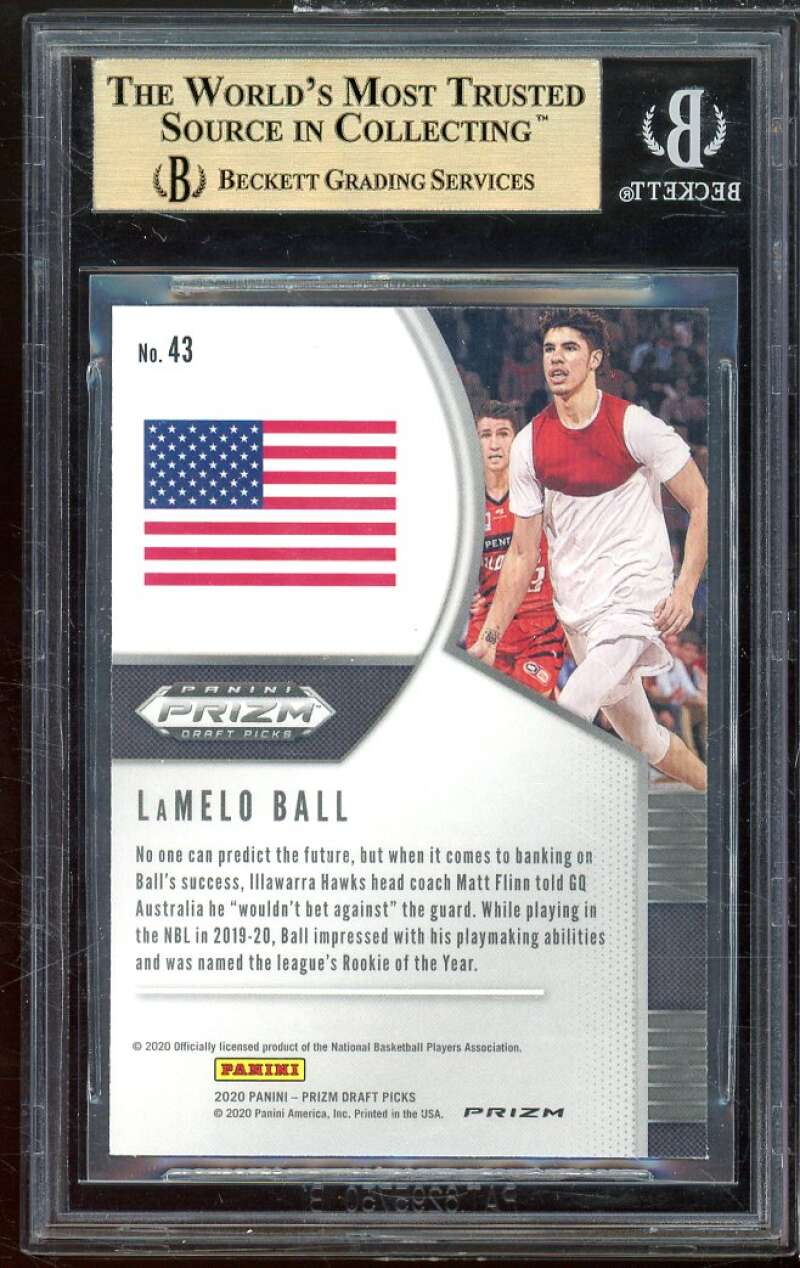 lamelo ball rookie card graded LaMelo Ball Rookie Card 2020-21 Panini Prizm DP Prizms Red Ice #43 BGS – SUPERIORSPORTSINVESTMENTS.COM