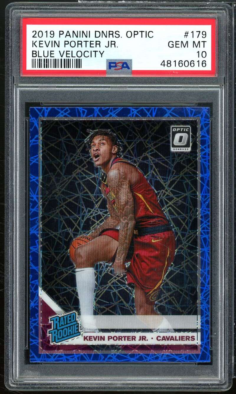 Kevin Porter Jr. Rookie 2019-20 Panini Donruss Optic Blue Velocity #179 PSA 10 Image 1