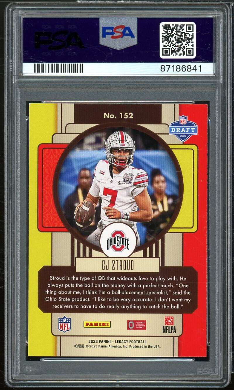 C.J. Stroud Rookie Card 2023 Legacy #152 PSA 9 Image 2