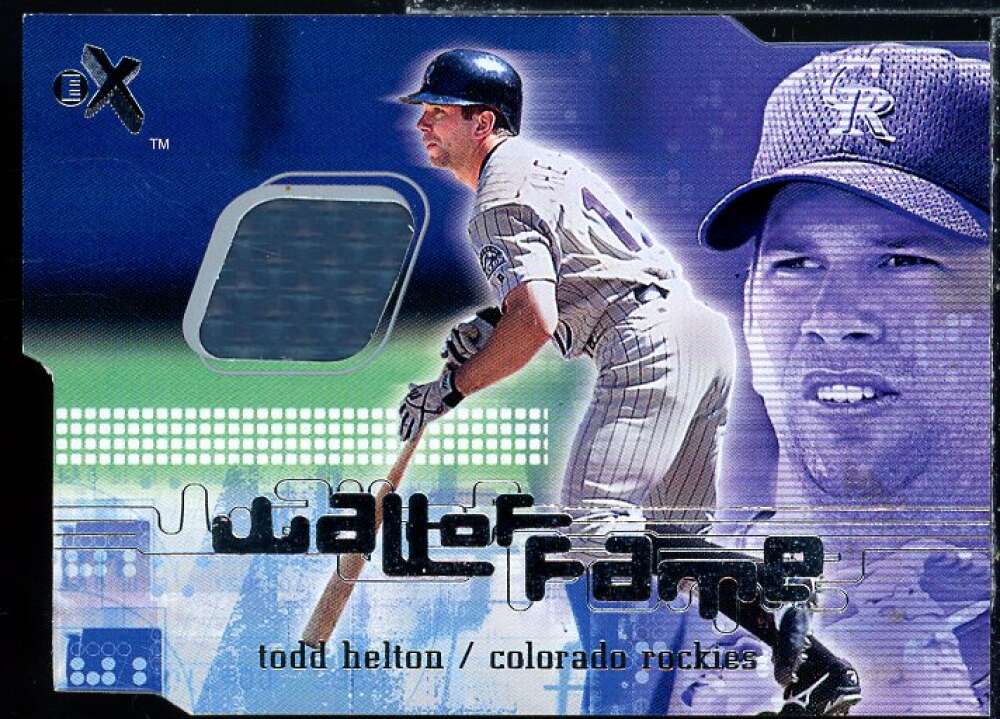 Todd Helton Card 2001 E-X Wall of Fame #12  Image 1