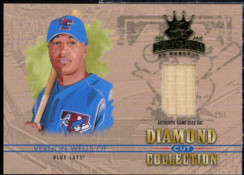 Vernon Wells Card 2004 Diamond Kings Diamond Cut Bats #DC10  Image 1