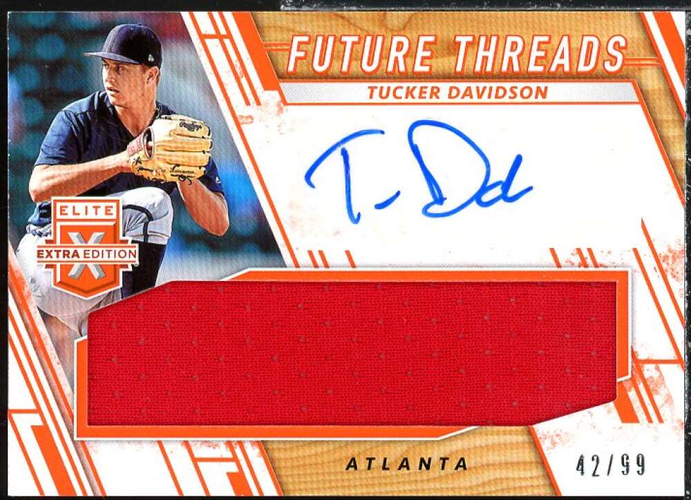 Tucker Davidson RC 2019 Elite Extra Edition Future Thread Signatures Orange #32  Image 1