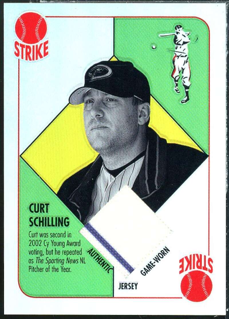 Curt Schilling Jsy Card 2003 Topps Chrome Red Backs Relics #CS Image 1