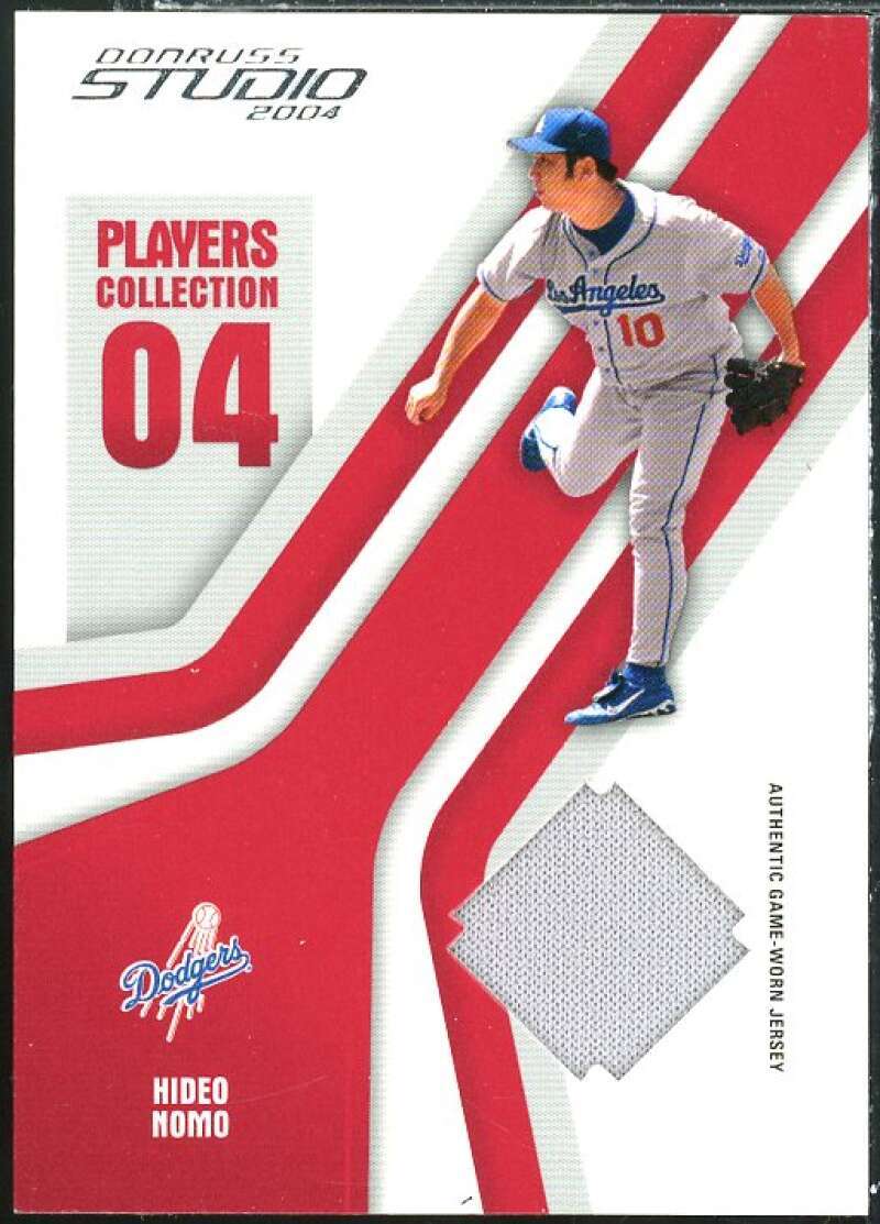 Hideo Nomo Dodgers Gray Card 2004 Studio Players Collection Jersey #35 Image 1