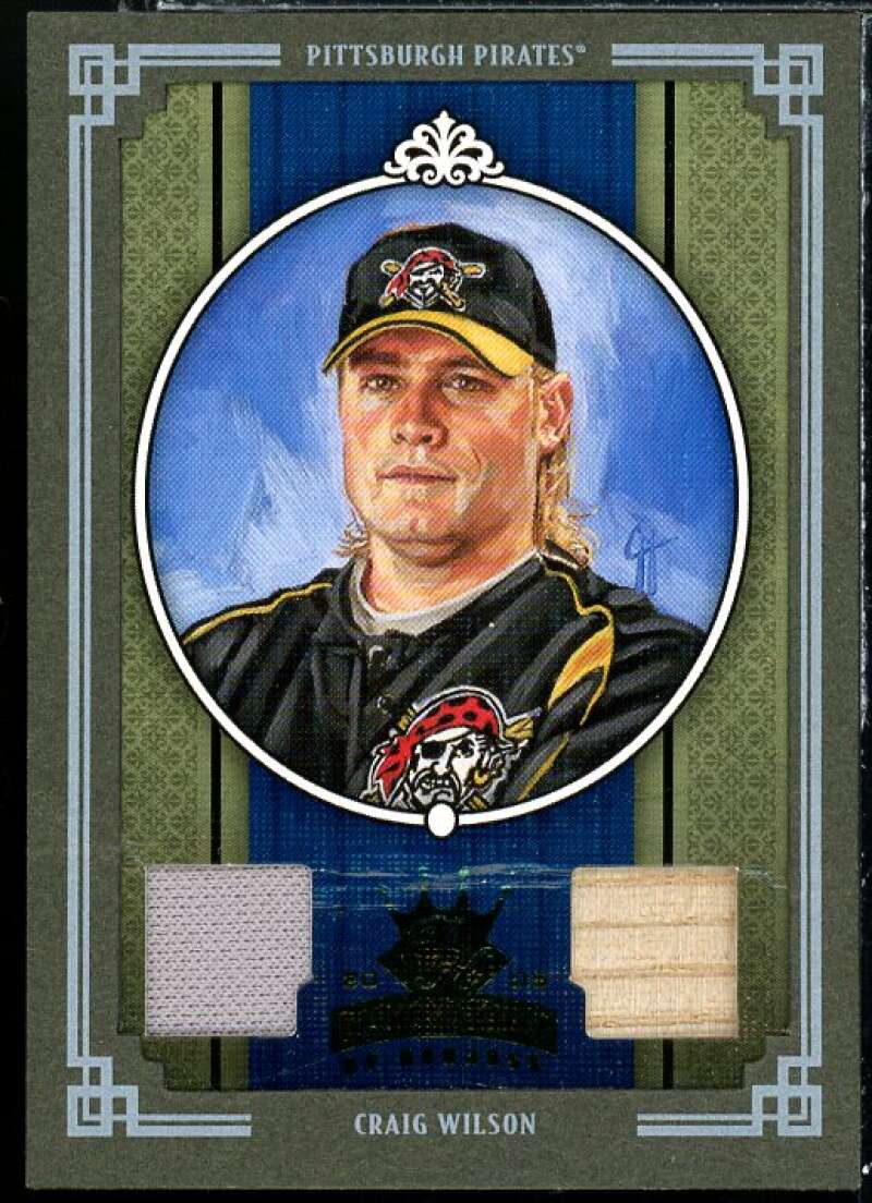 Craig Wilson Bat-Jsy Card 2005 Diamond Kings Materials Framed Green #178 Image 1