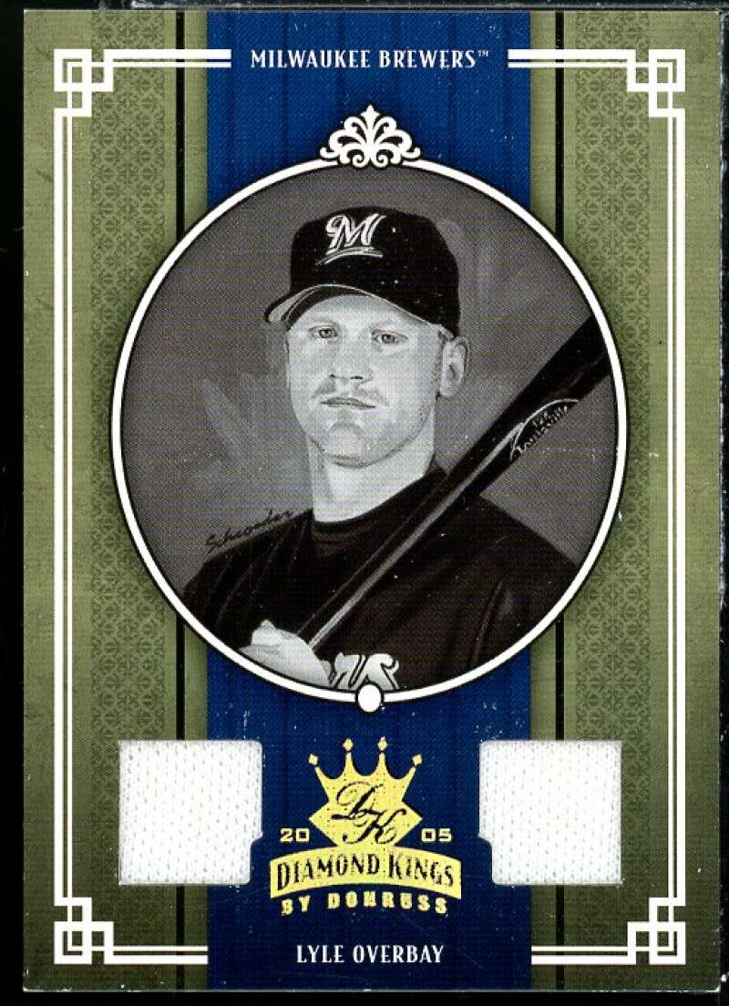 Lyle Overbay Jsy-Jsy Card 2005 Diamond Kings Materials Gold B/W #125 Image 1