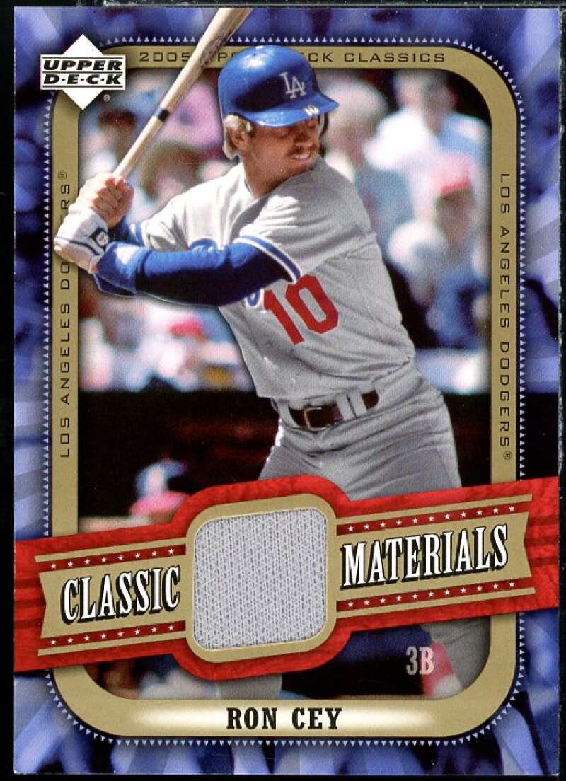 Ron Cey Pants Card 2005 Upper Deck Classics Materials #RC Image 1