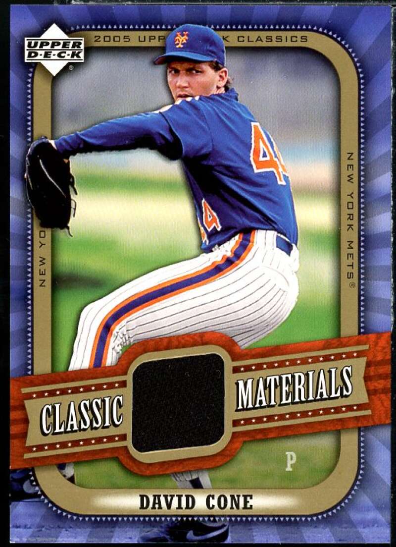 David Cone Jsy Card 2005 Upper Deck Classics Materials #DC Image 1