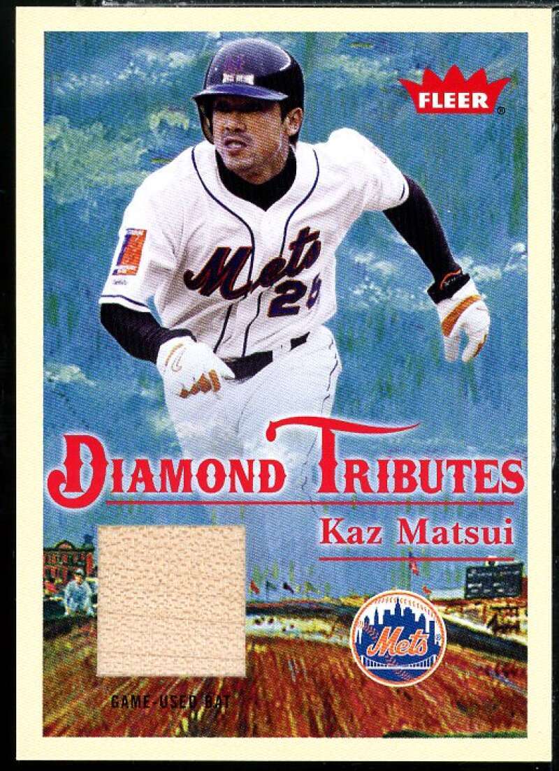 Kaz Matsui Bat Card 2005 Fleer Tradition Diamond Tributes Game Used #KM Image 1