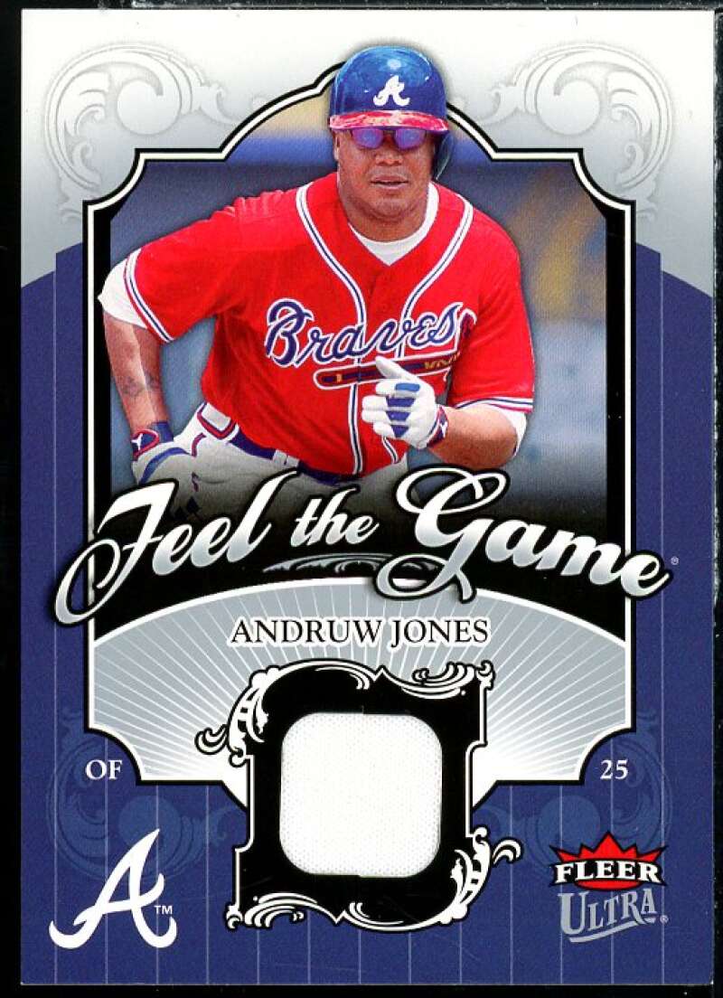 Andruw Jones Jsy Card 2006 Ultra Feel the Game #AJ Image 1