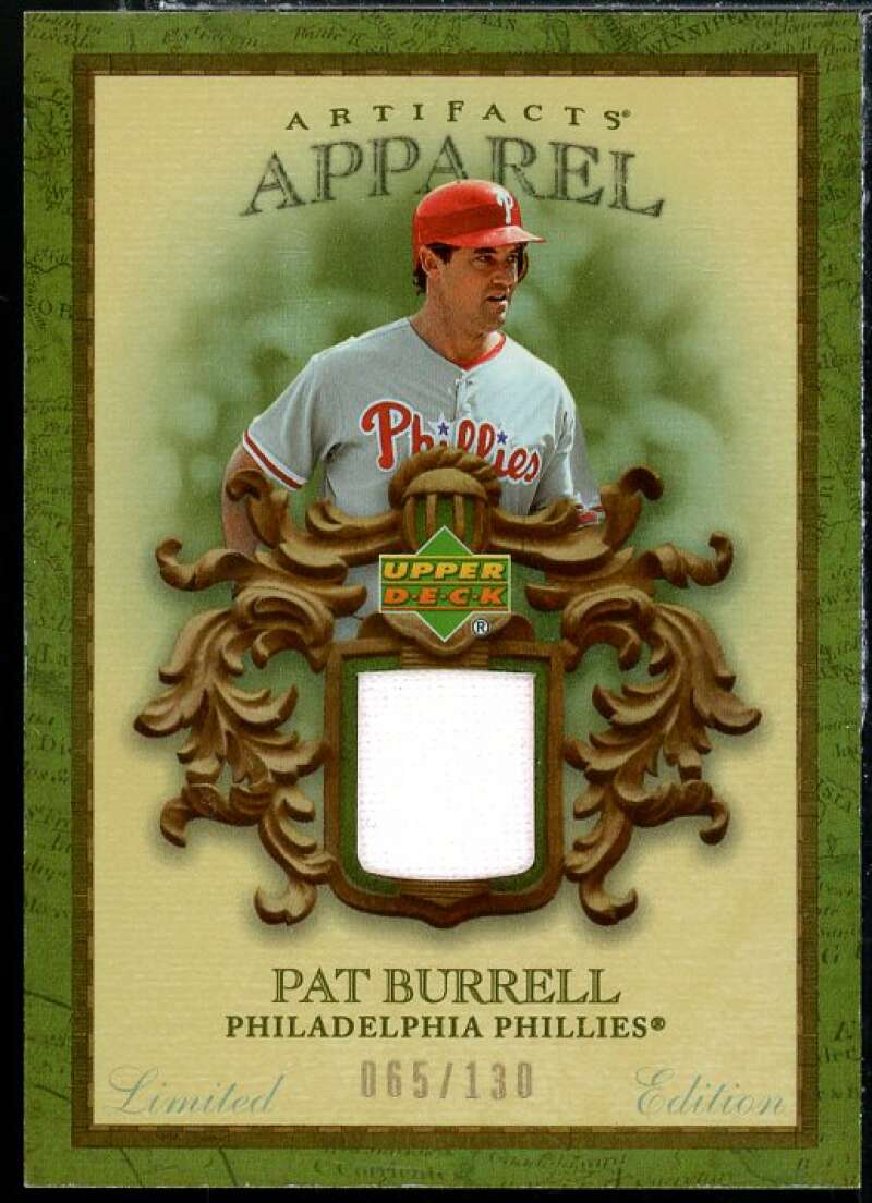 Pat Burrell Card 2007 Artifacts MLB Apparel Limited #PB Image 1