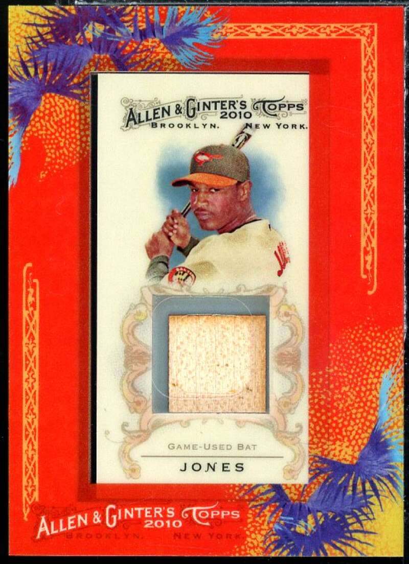 Adam Jones Card 2010 Topps Allen and Ginter Relics #AJ Image 1