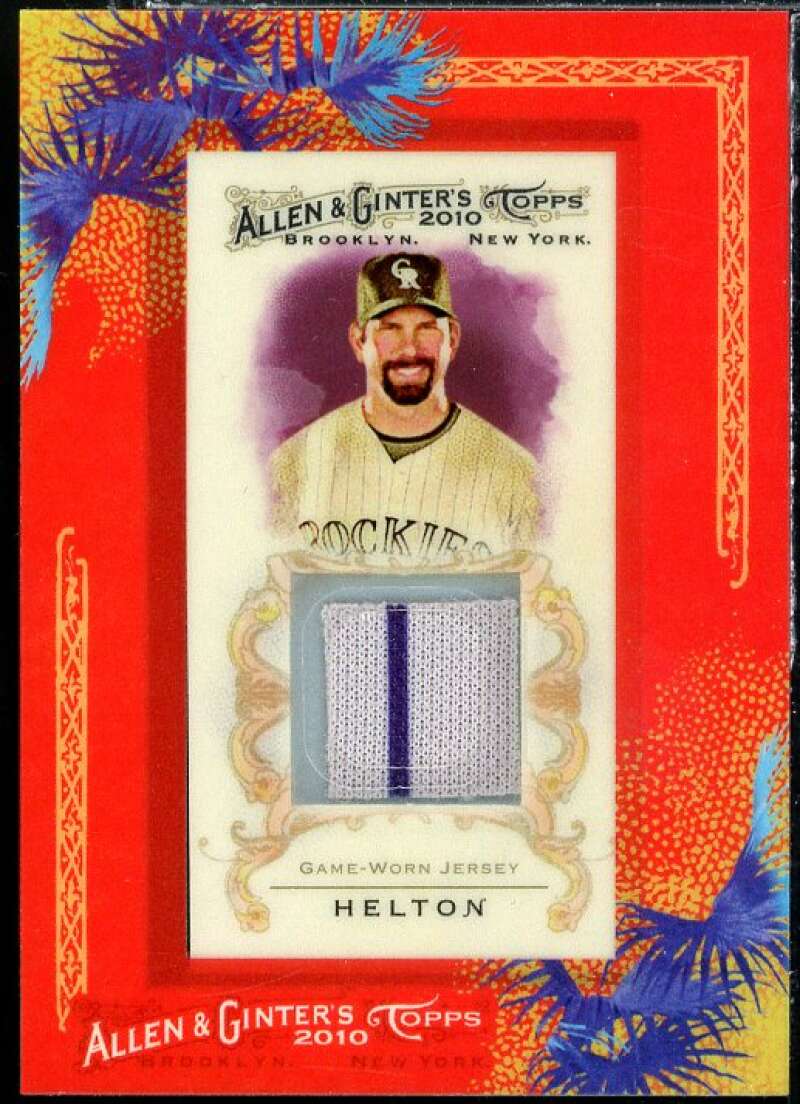 Todd Helton Card 2010 Topps Allen and Ginter Relics #THE Image 1