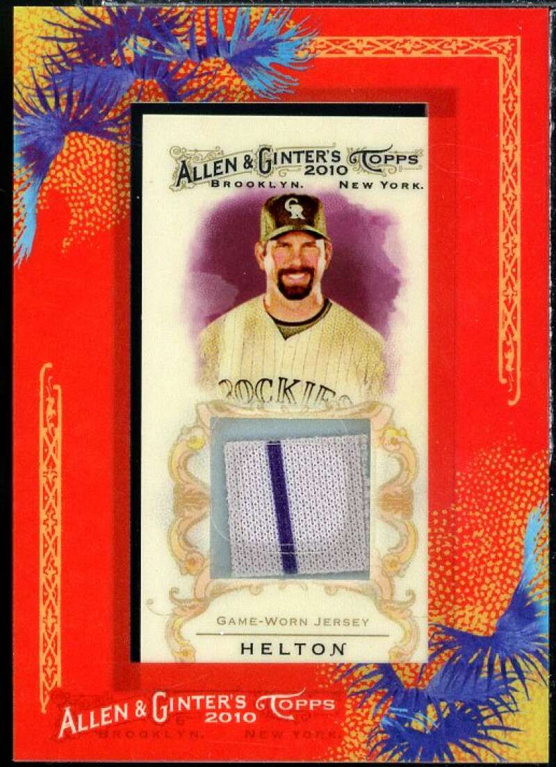 Todd Helton Card 2010 Topps Allen and Ginter Relics #THE Image 1