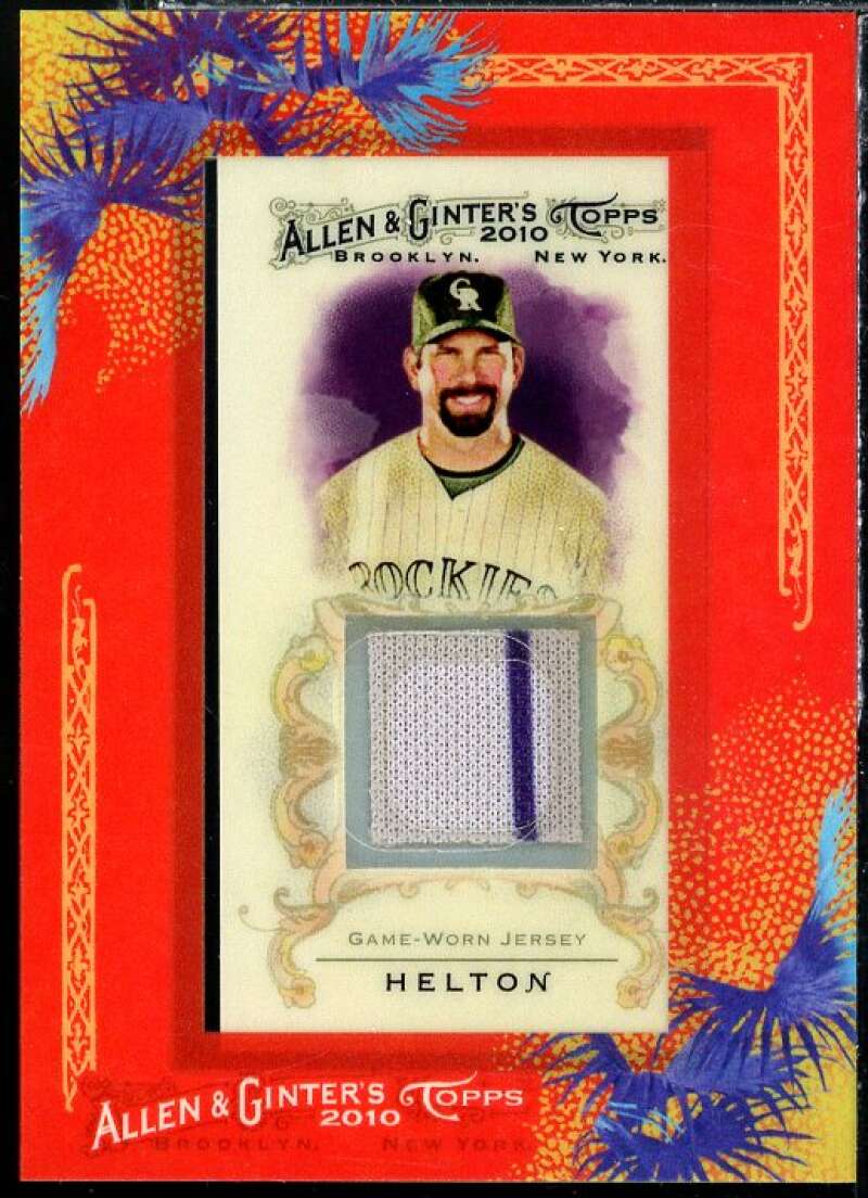 Todd Helton Card 2010 Topps Allen and Ginter Relics #THE Image 1