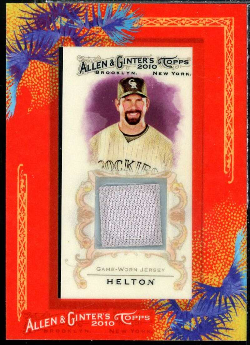 Todd Helton Card 2010 Topps Allen and Ginter Relics #THE Image 1