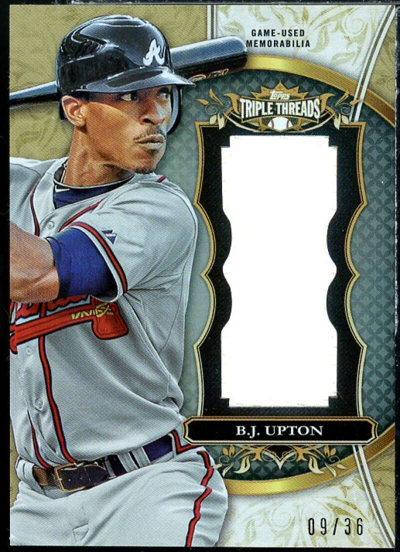 B.J. Upton Card 2013 Topps Triple Threads Unity Relics #BU Image 1