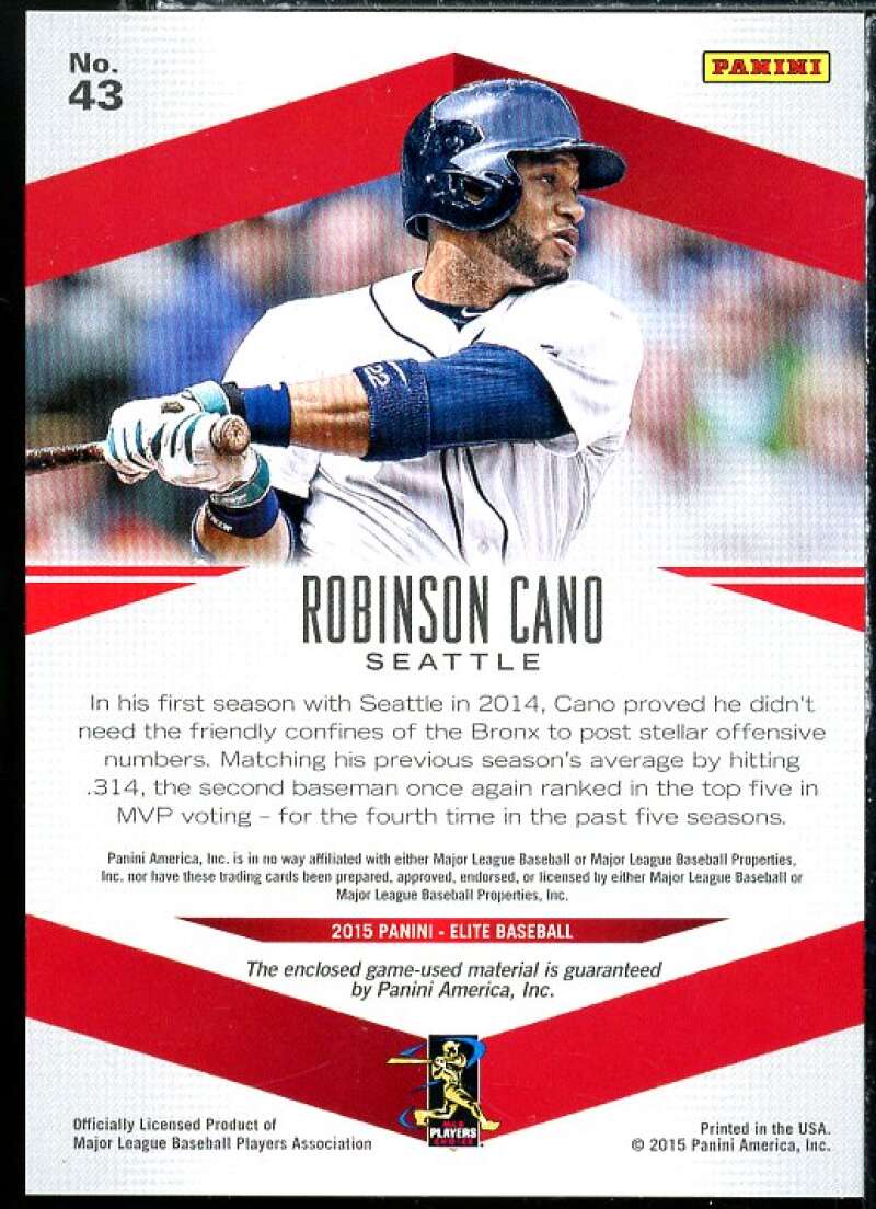 Robinson Cano Card 2015 Elite Members Only Materials #43 Image 2