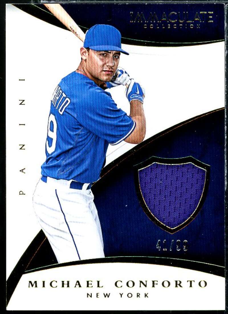 Michael Conforto Card 2015 Immaculate Collection Immaculate Swatches #46 Image 1