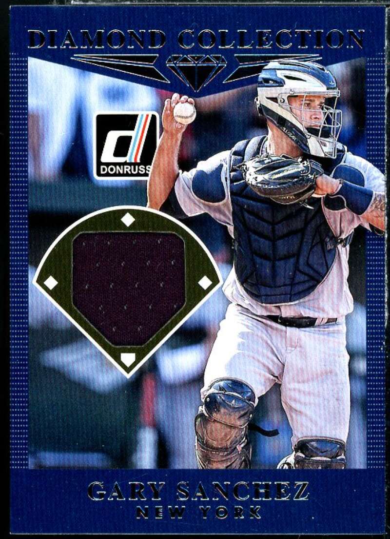 Gary Sanchez Card 2017 Donruss Diamond Collection Memorabilia #DCGS Image 1