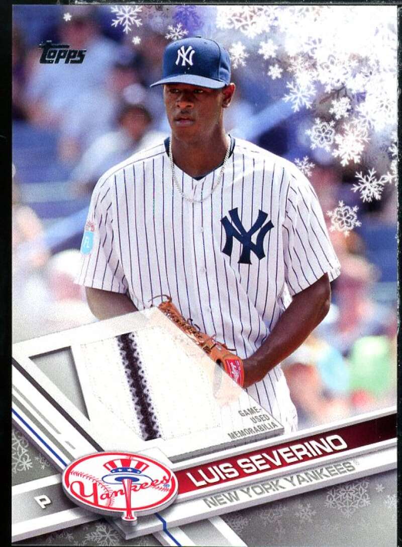 Luis Severino Card 2017 Topps Walmart Holiday Snowflake Relics #RLS Image 1