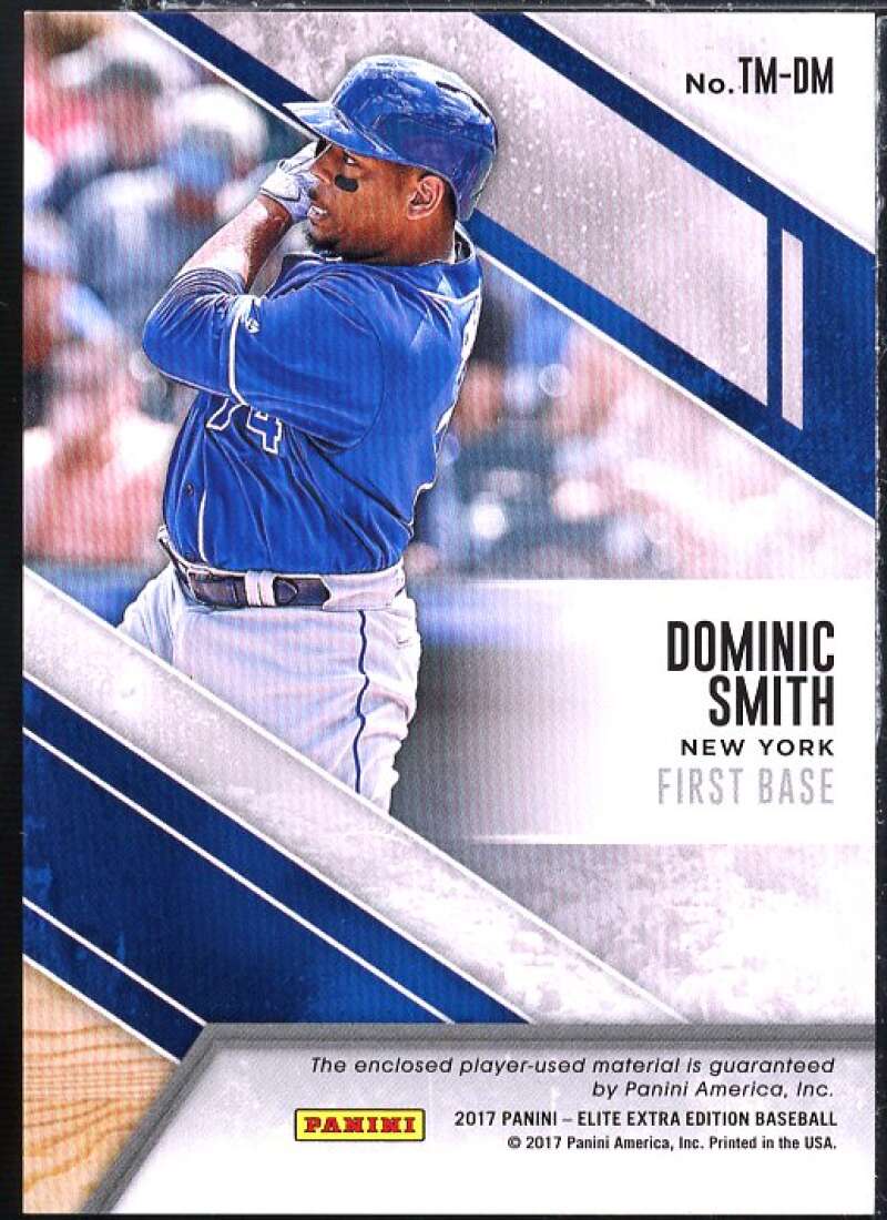 Dominic Smith Card 2017 Elite Extra Edition Triple Materials #10 Image 2