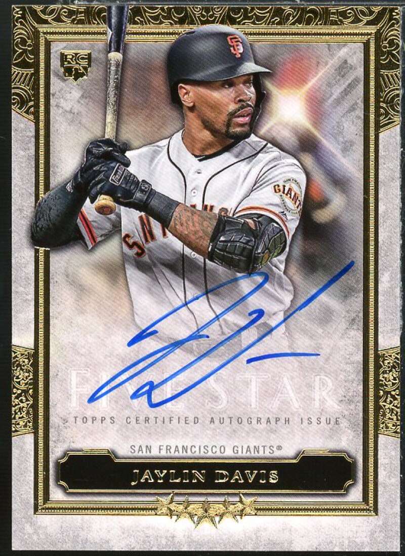 Jaylin Davis Rookie Card 2020 Topps Five Star Autographs #FSAJV Image 1