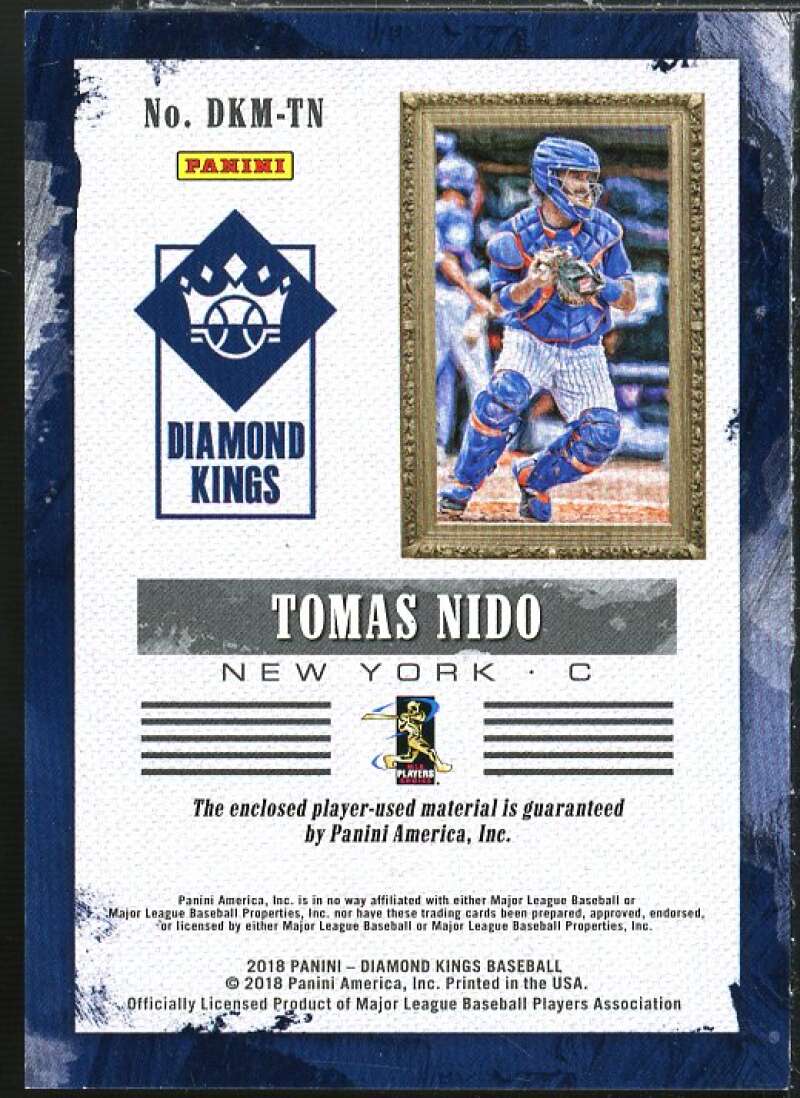 Tomas Nido Card 2018 Diamond Kings DK Materials Holo Gold #27 Image 2