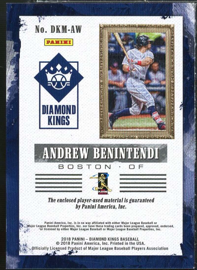 Andrew Benintendi Card 2018 Diamond Kings DK Materials #81 Image 2