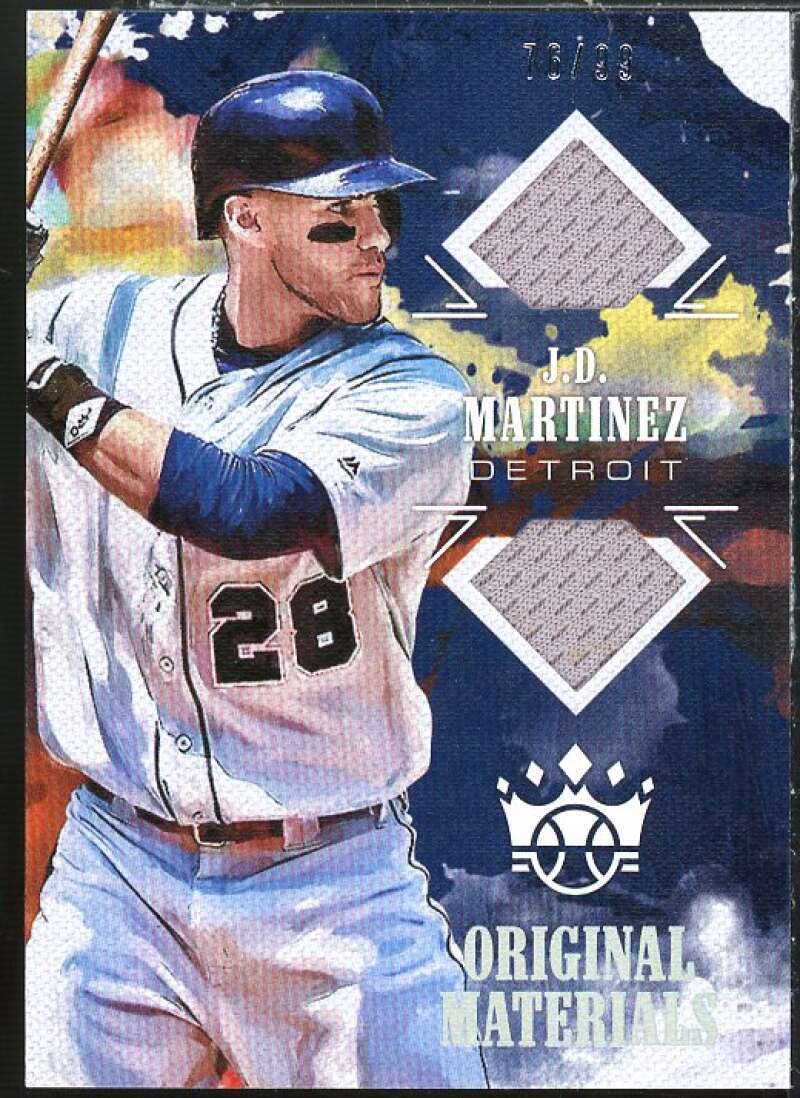 J.D. Martinez Card 2018 Diamond Kings DK Originals Materials Holo Silver #11 Image 1