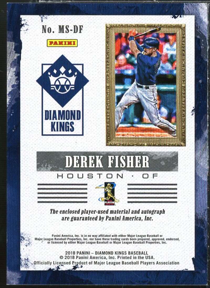 Derek Fisher Card 2018 Diamond Kings DK Materials Signatures #20 Image 2