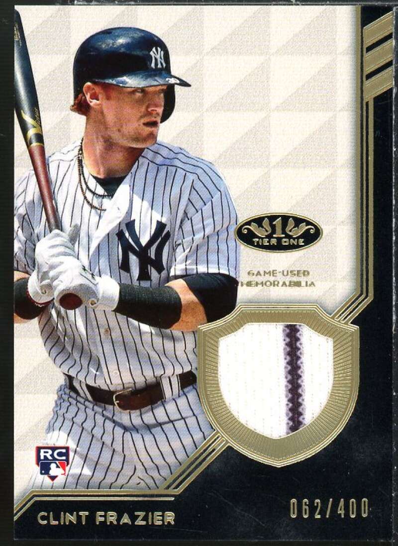 Clint Frazier Rookie Card 2018 Topps Tier One Relics #T1RCF Image 1