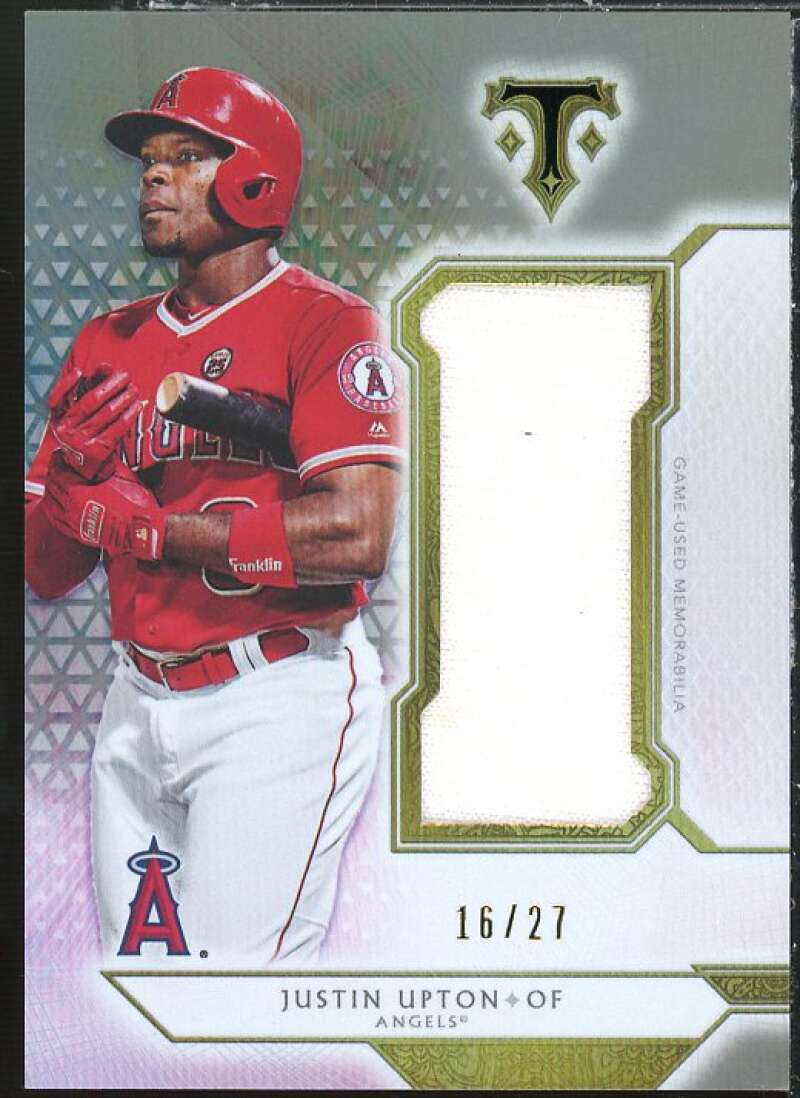 Justin Upton 2018 Topps Triple Threads Unity Single Jumbo Relics Silver #SJRJU5 Image 1