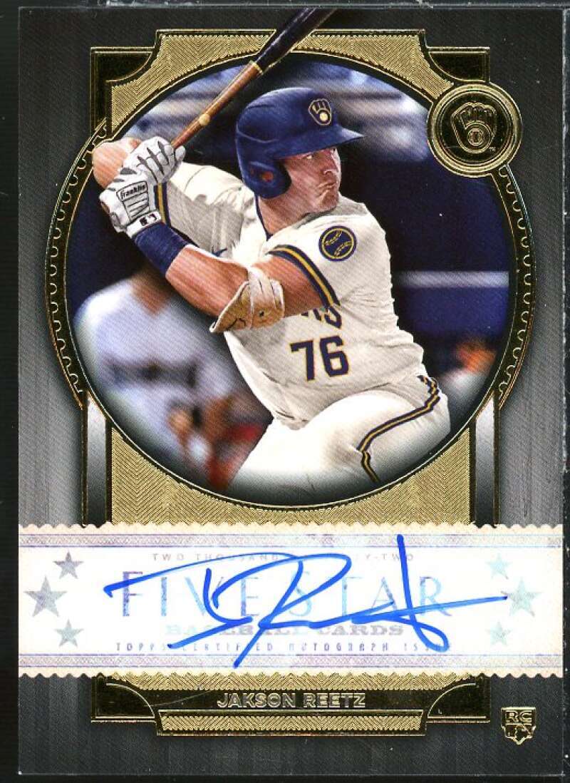 Jakson Reetz Rookie Card 2022 Topps Five Star Autographs #FSAJRE Image 1