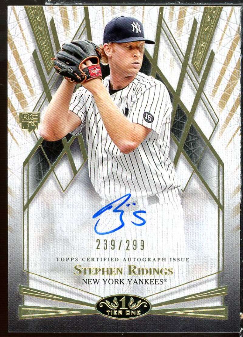 Stephen Ridings Rookie Card 2022 Topps Tier One Break Out Autographs #BOASRI Image 1