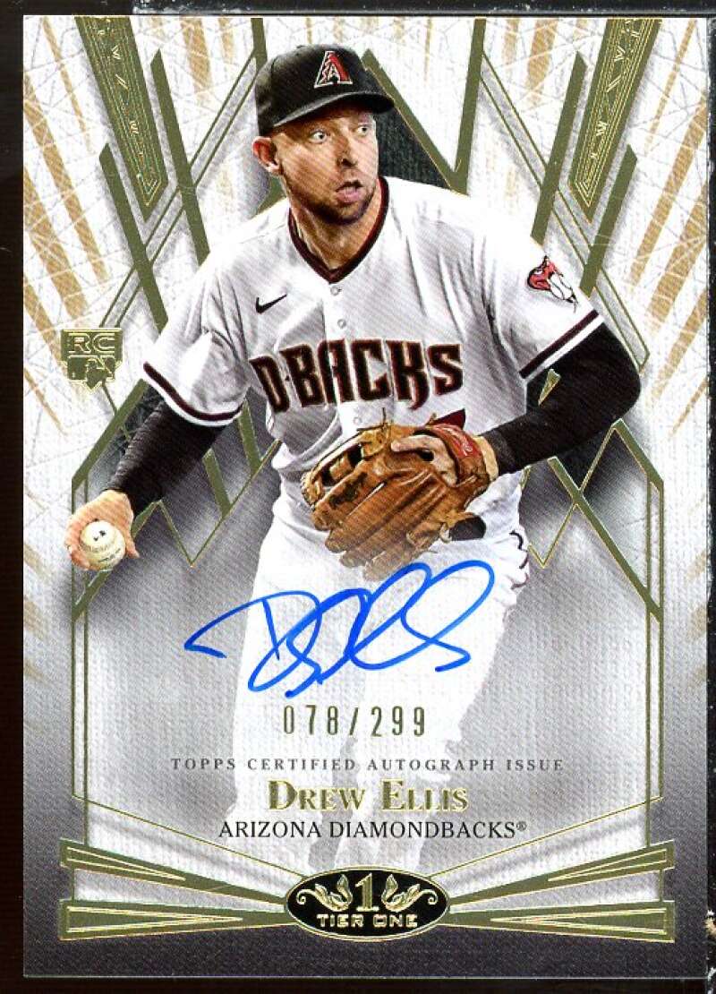 Drew Ellis Rookie Card 2022 Topps Tier One Break Out Autographs #BOADE Image 1