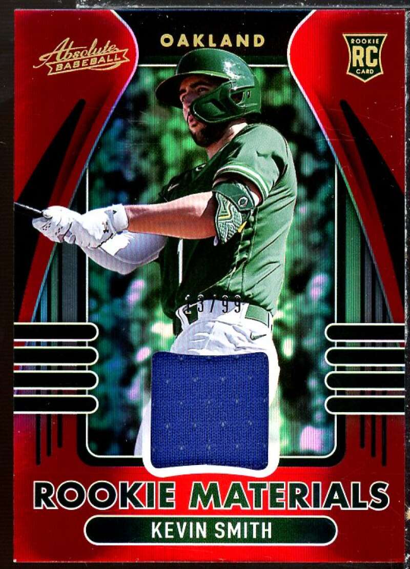 Kevin Smith Rookie Card 2022 Absolute Rookie Materials Spectrum Red #3 Image 1