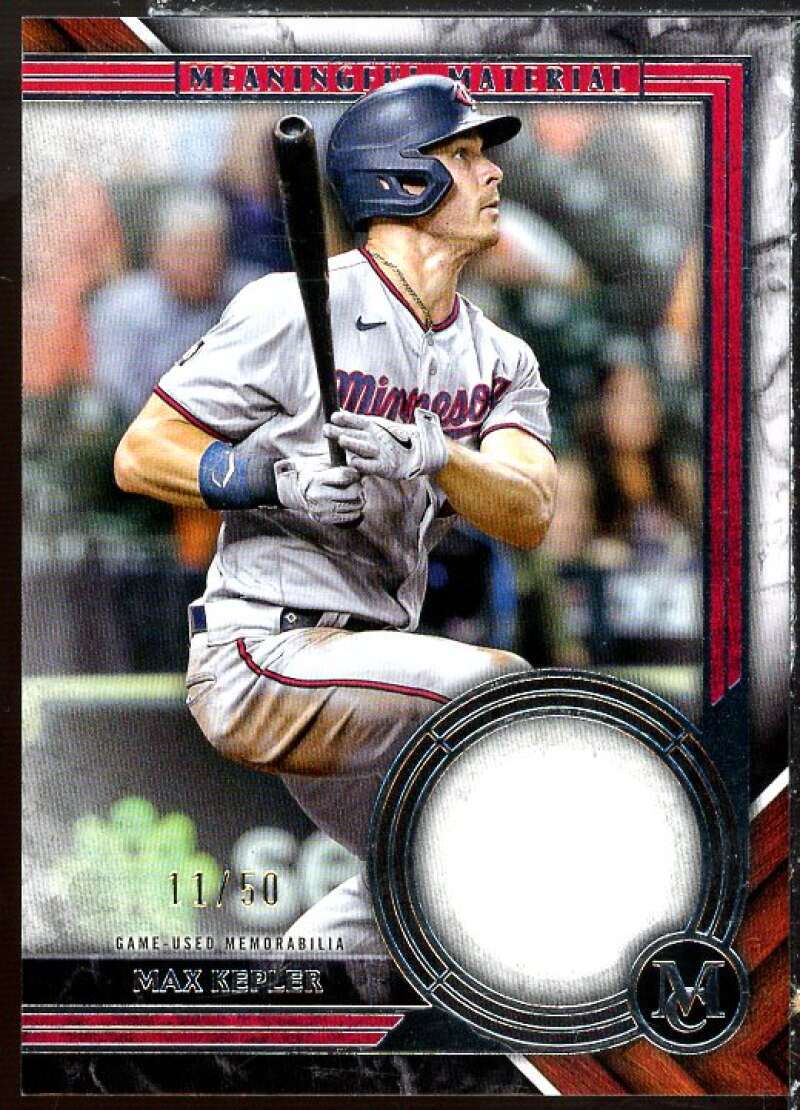 Max Kepler 2022 Topps Museum Collection Meaningful Material Relics #MMR1MKE Image 1