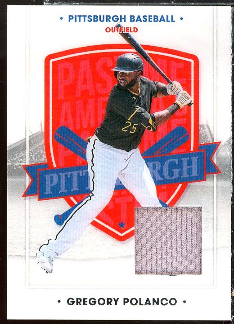 Gregory Polanco Card 2021 Panini America's Pastime Swatches #64  Image 1