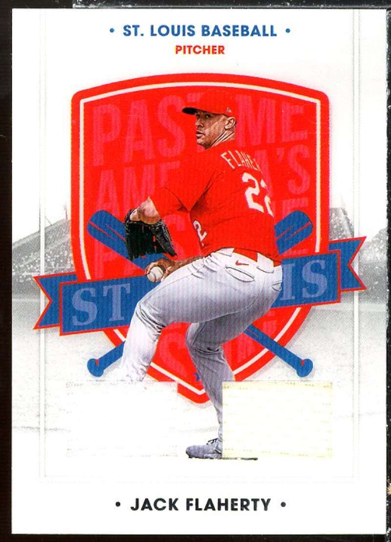 Jack Flaherty Card 2021 Panini America's Pastime Dual Swatches #28  Image 1