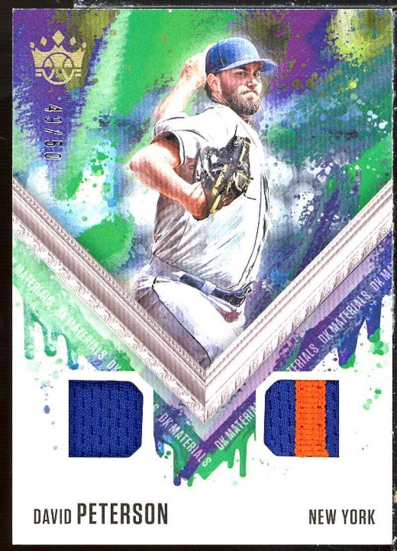 David Peterson Card 2021 Diamond Kings DK Materials Holo Gold #70 Image 1