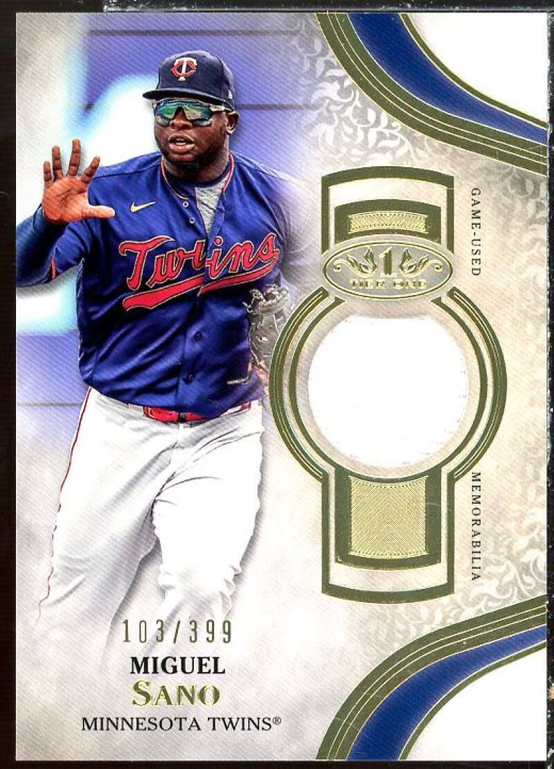 Miguel Sano Card 2021 Topps Tier One Relics #T1RMS Image 1