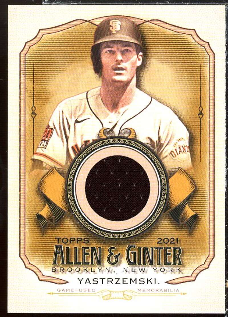 Mike Yastrzemski Card 2021 Topps Allen and Ginter Relics #AGAMY Image 1